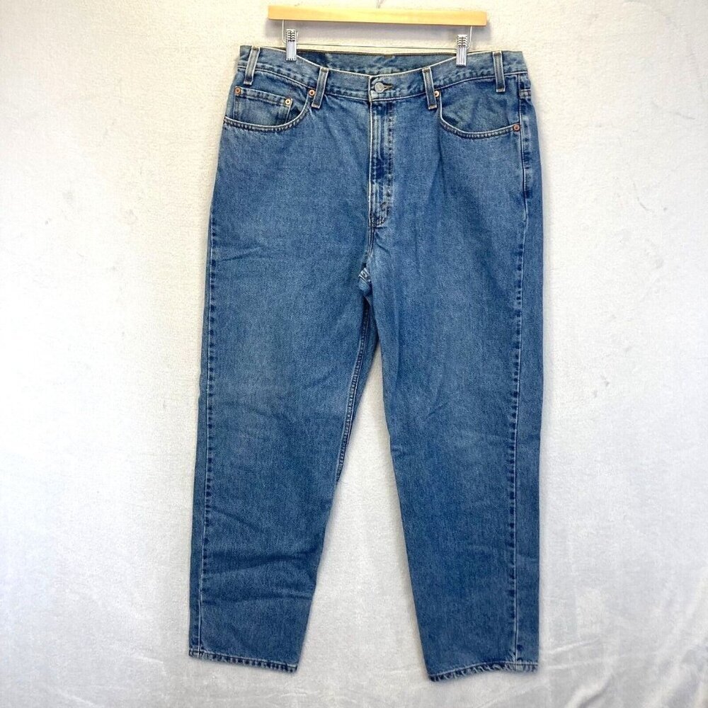 Vintage Y2K Levis 550 Relaxed Fit Jeans Mens 40x32 Blue Loose Baggy Work Skater
